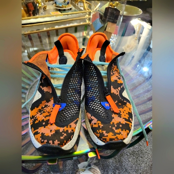 Nike PG 4 Digi Camo Light Cream/Total Orange size 11 - Picture 1 of 8